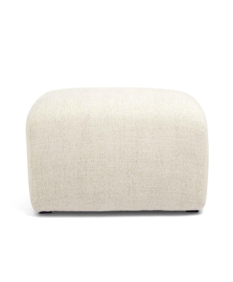 Furniture Mamas and Papas Nursing & Feeding Chairs | Royton Footstool In Textured Weave - Sandstone