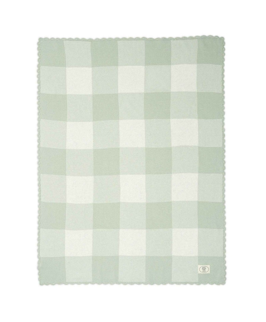 Nursery Mamas and Papas Baby Blankets | Laura Ashley Ocarro Travel Blanket In Gingham