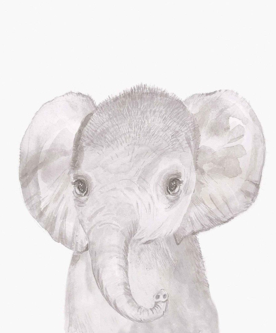 Nursery Mamas and Papas Wallpaper & Wall Art | Welcome To The World Wall Art - Elephant