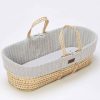 Nursery Little Green Sheep Moses Baskets | Little Green Sheep Natural Knitted Moses Basket & Mattress - Dove