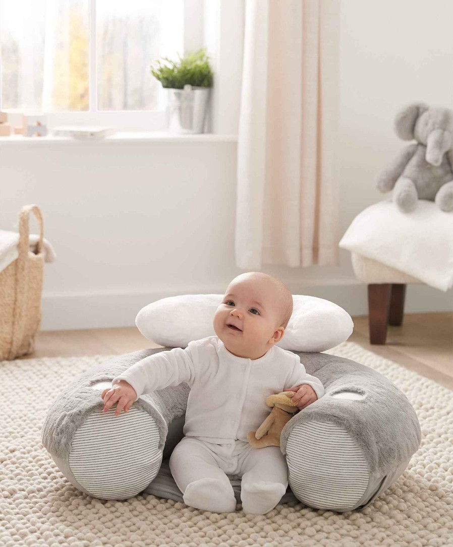 Nursery Mamas and Papas Elephant | Welcome To The World Sit & Play Elephant Interactive Seat - Grey