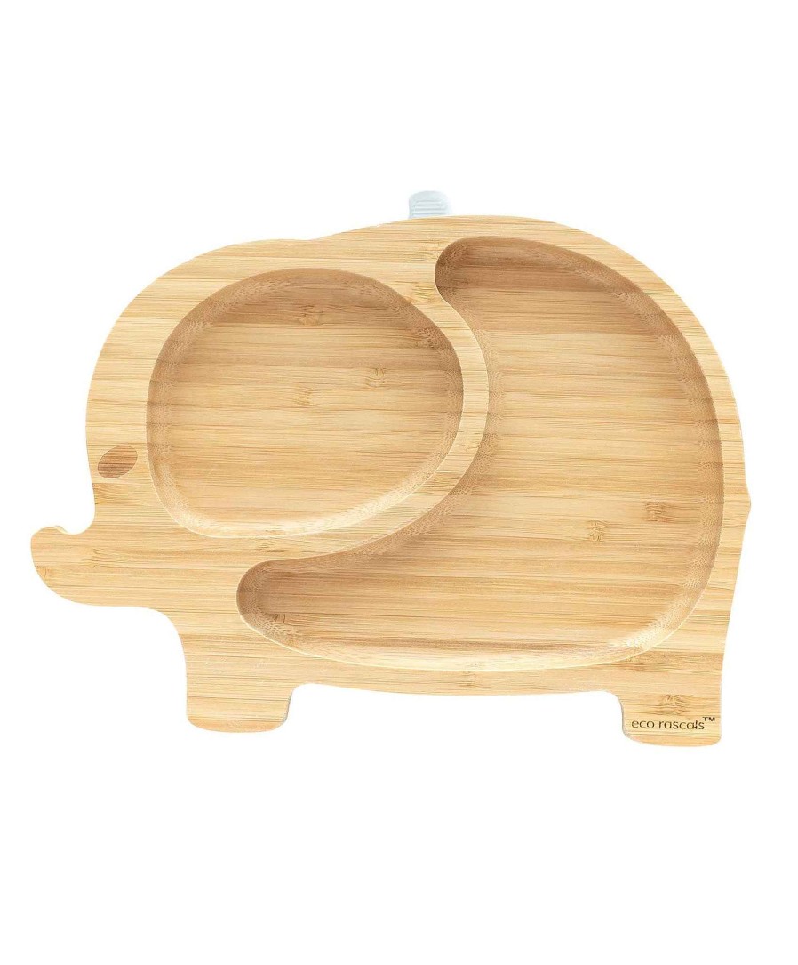 Feeding & Weaning Eco Rascals Baby Weaning Essentials | Eco Rascals Elephant Plate - Grey