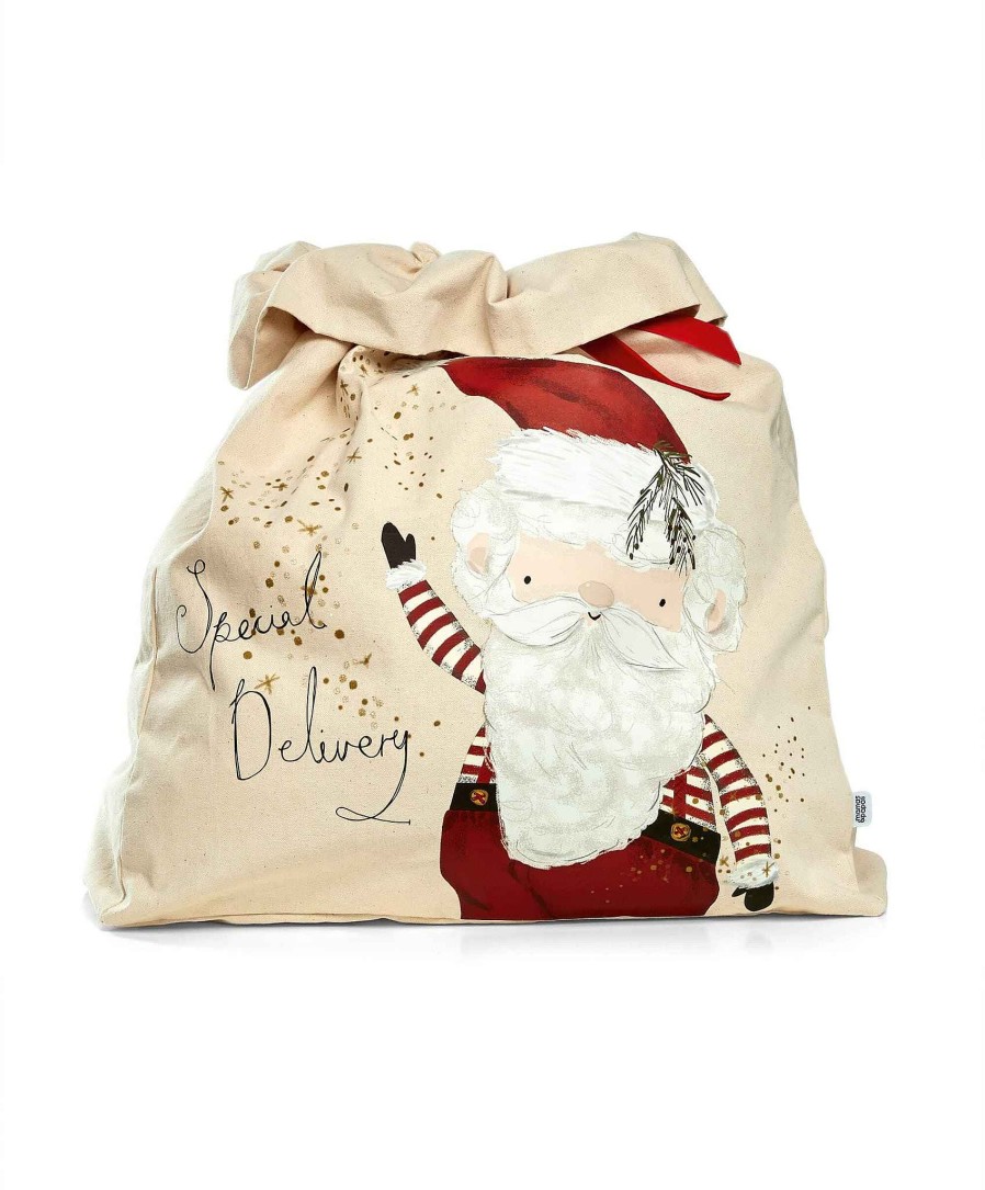 Toys & Gifts Mamas and Papas Mum-To-Be Gifts | Large Calico Christmas Sack