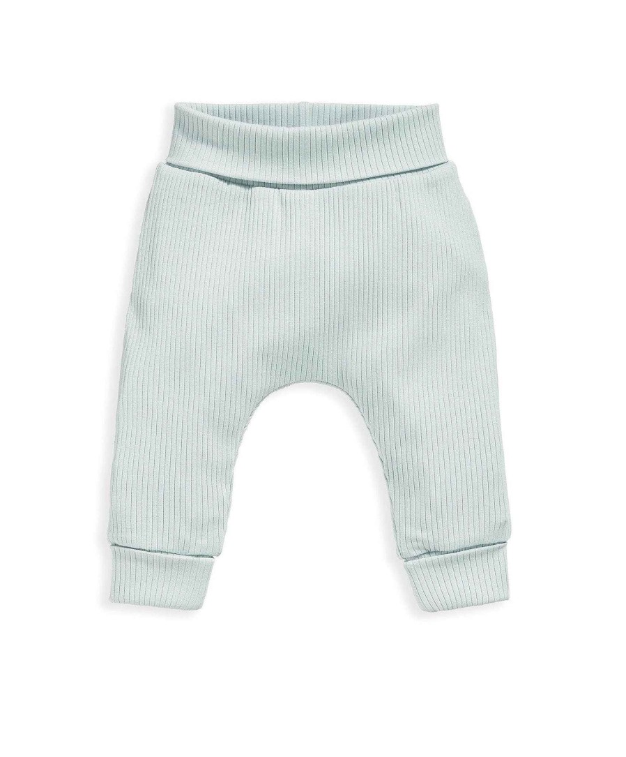 Toys & Gifts Mamas and Papas New Parent Gifts | Organic Cotton Ribbed Leggings - Blue