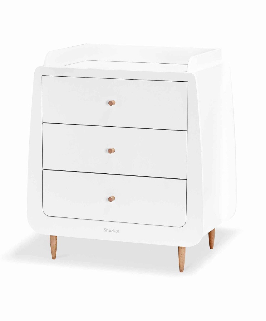 Furniture Snuz White Nursery Furniture | Snuzkot Changing Unit - Natural