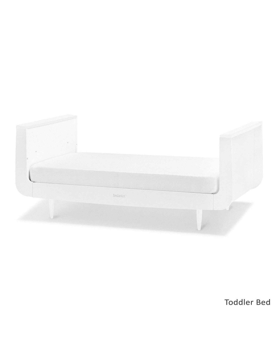 Furniture Snuz White Nursery Furniture | Snuzkot Skandi Cotbed - White