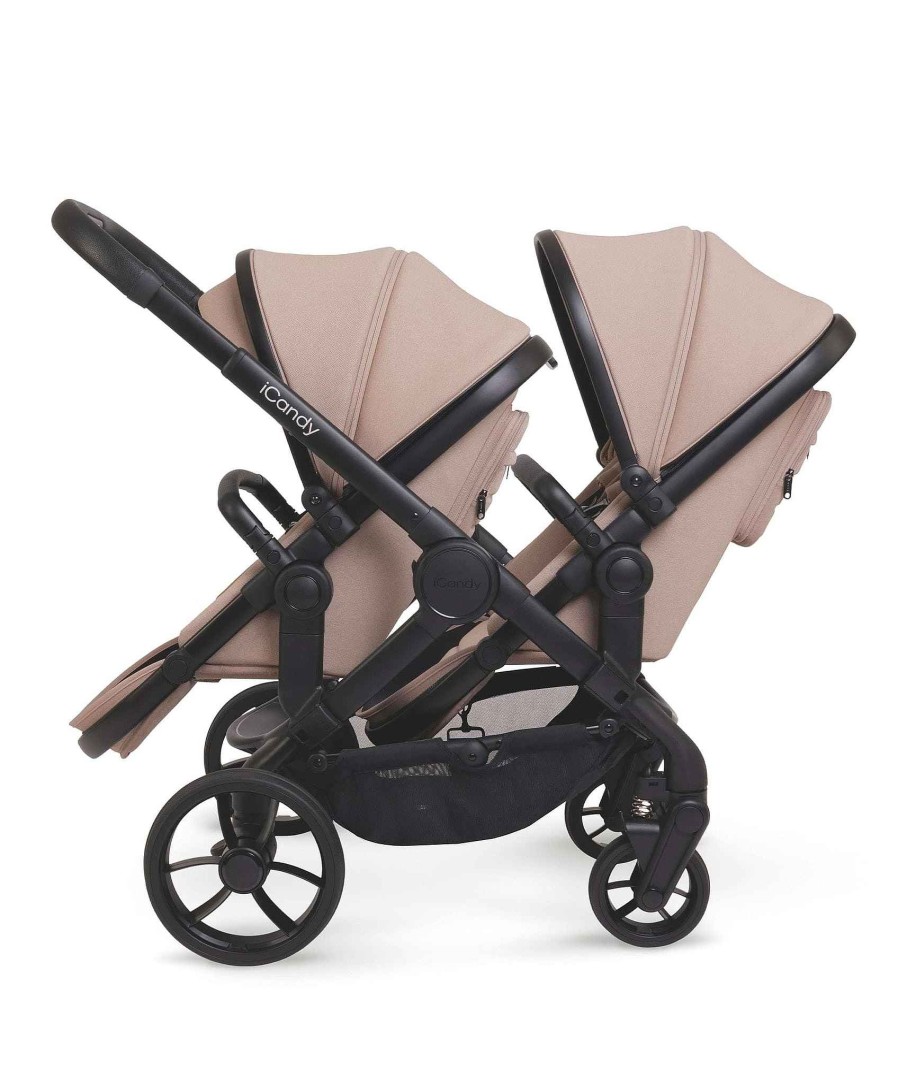 Pushchairs iCandy Twin Buggies & Tandem | Icandy Peach 7 Double Pushchair Bundle - Cookie