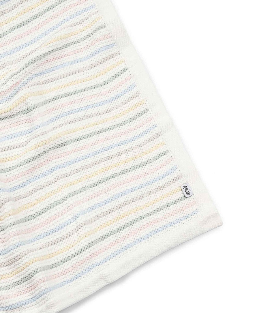 Nursery Mamas and Papas Dream Upon A Cloud | Knitted Blanket - Soft Pastel