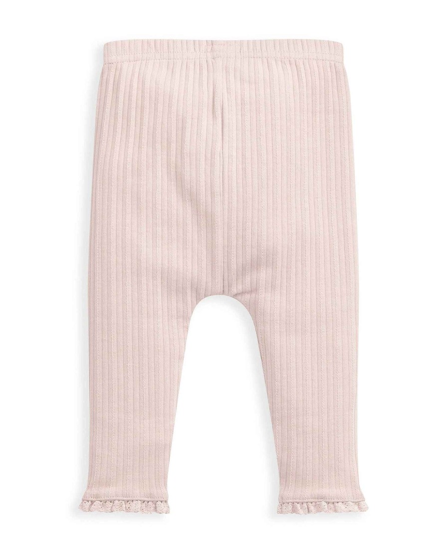 Clothing Mamas and Papas | Lace Trim Leggings - Pink