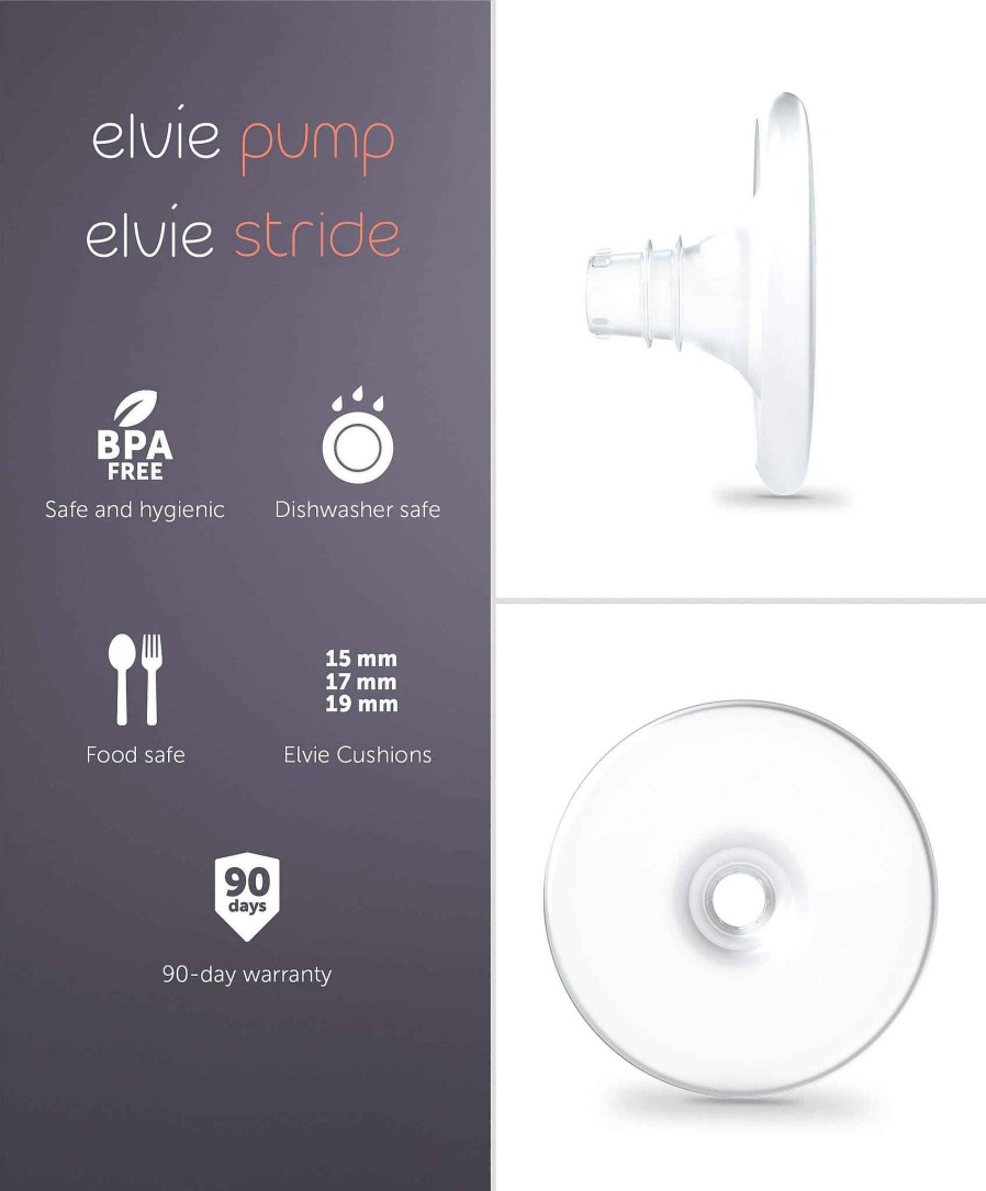 Feeding & Weaning Elvie Breast Pumps & Accessories | Elvie Pump / Stride Nipple Cushions - 19Mm (2 Pack)