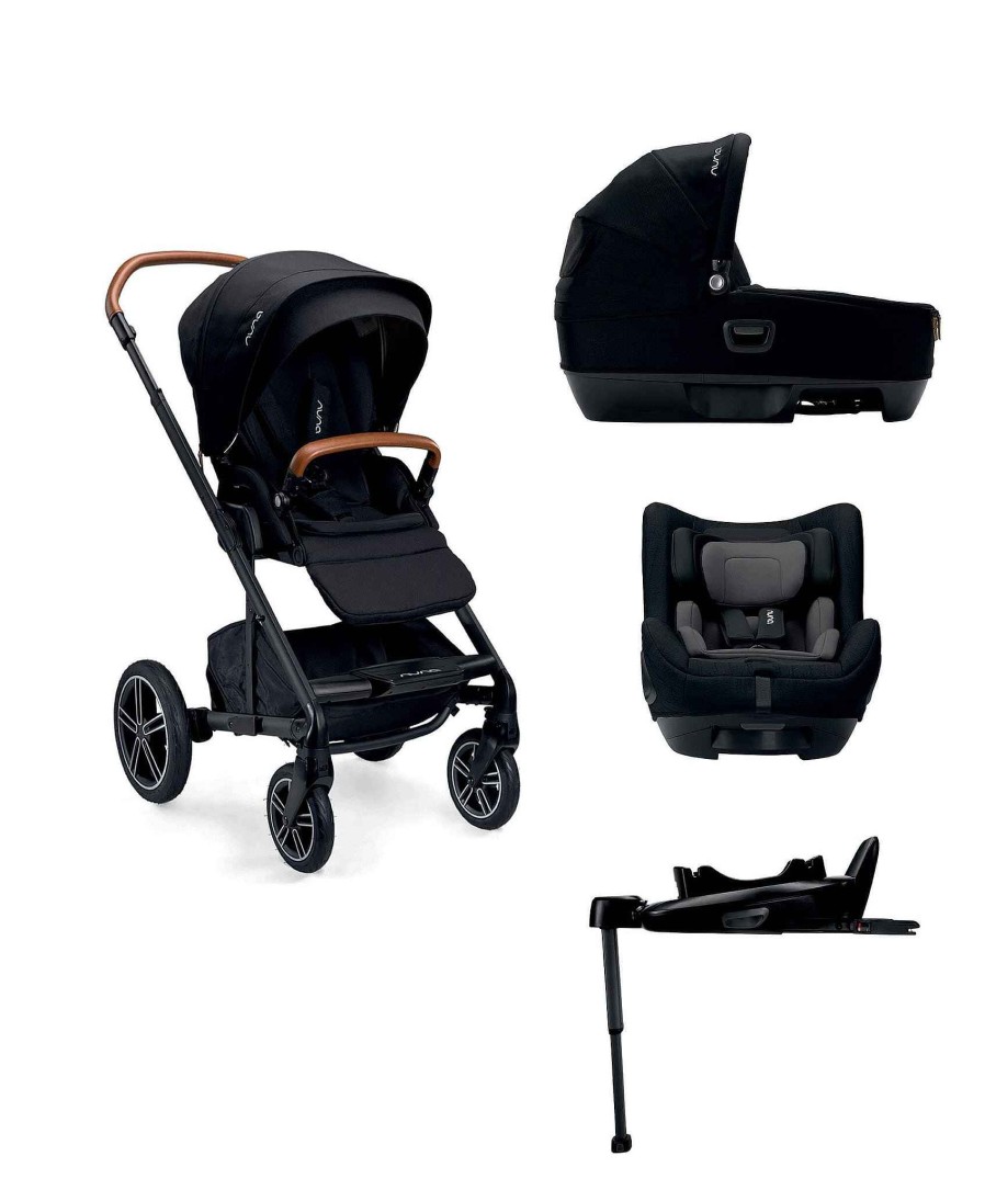 Car Seats Nuna Group 0+ Car Seats | Nuna Mixx Next 4 Piece Pushchair Bundle - Caviar