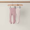 Clothing Mamas and Papas | Cable Knit Tights (2 Pack) - Pink/Cream