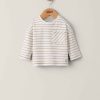 Clothing Mamas and Papas | Striped Long Sleeved T Shirt - Cream