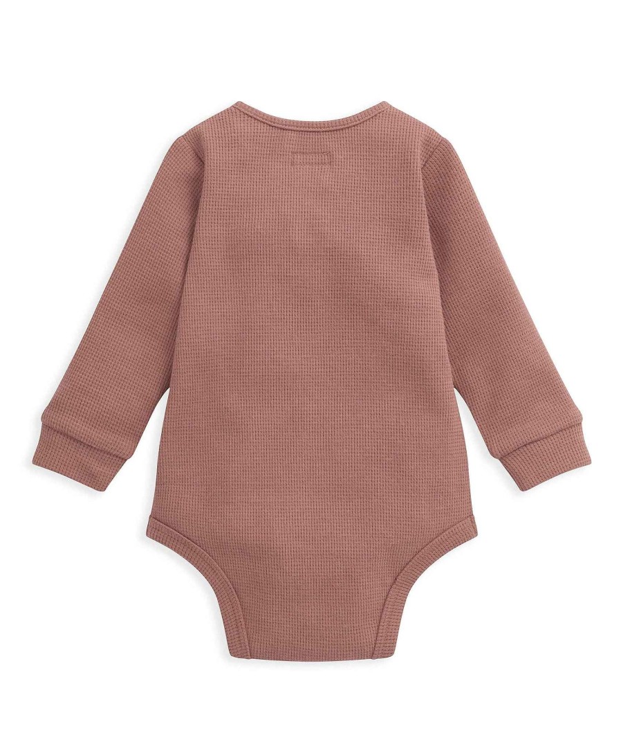 Clothing Mamas and Papas | Waffle Bodysuit - Mars Red