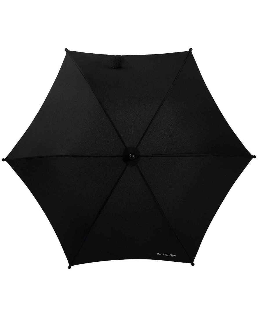 Pushchairs Mamas and Papas Pram Sunshades | Universal Pram Parasol - Black