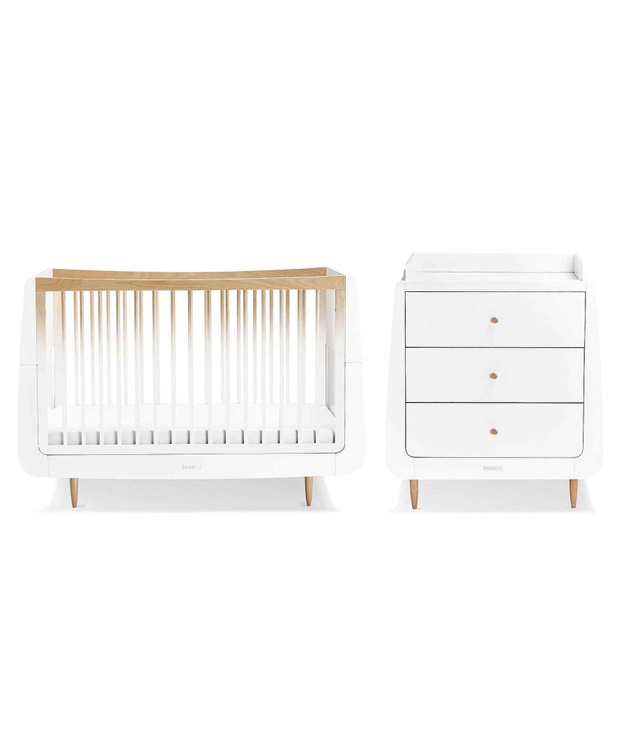 Furniture Snuz Cots & Cotbeds | Snuzkot Cotbed & Changing Unit Set - Ombre