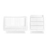 Furniture Snuz White Nursery Furniture | Snuzkot Cotbed & Changing Unit Set - White