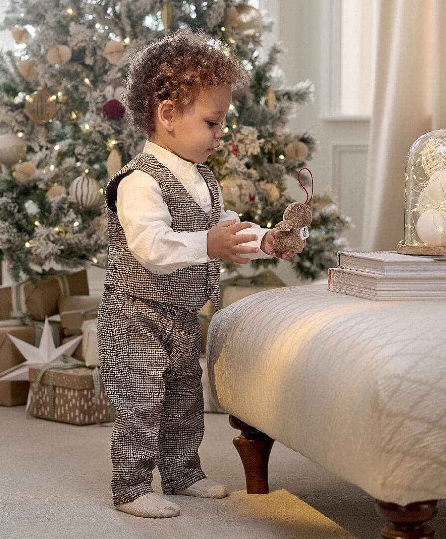 Christmas Mamas and Papas Christmas Partywear | Dogtooth Waistcoat