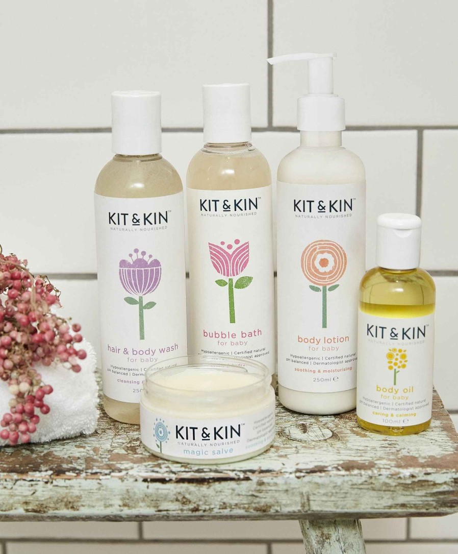 Toys & Gifts Kit and Kin Gift Sets & Baby Hampers | Kit & Kin Baby Natural Skincare Bundle