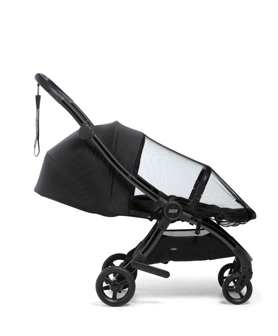 Pushchairs Mamas and Papas Summer Travel Essentials | Airo Pushchair Sunshield & Insect Net - Black