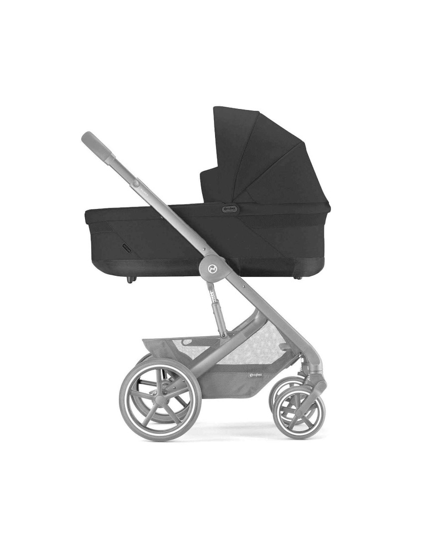 Pushchairs Cybex Pushchair Accessories | Cybex Cot S Lux Carrycot - Moon Black