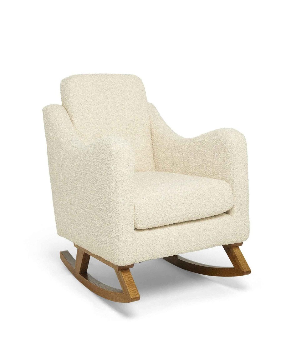 Furniture Mamas and Papas White Nursery Furniture | Bowdon Nursing Chair In Chenille Boucle - Oyster