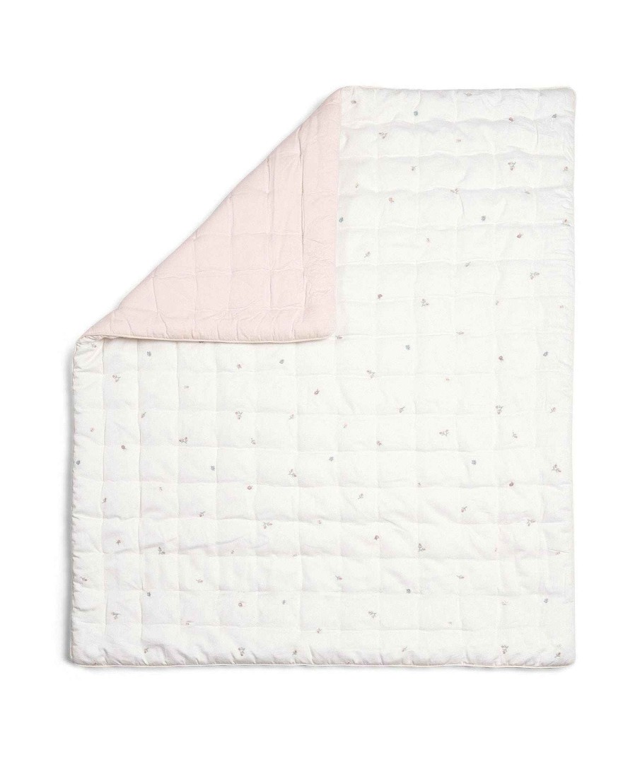 Nursery Mamas and Papas Baby Girl Bedding | Welcome To The World Floral Quilt - Pink