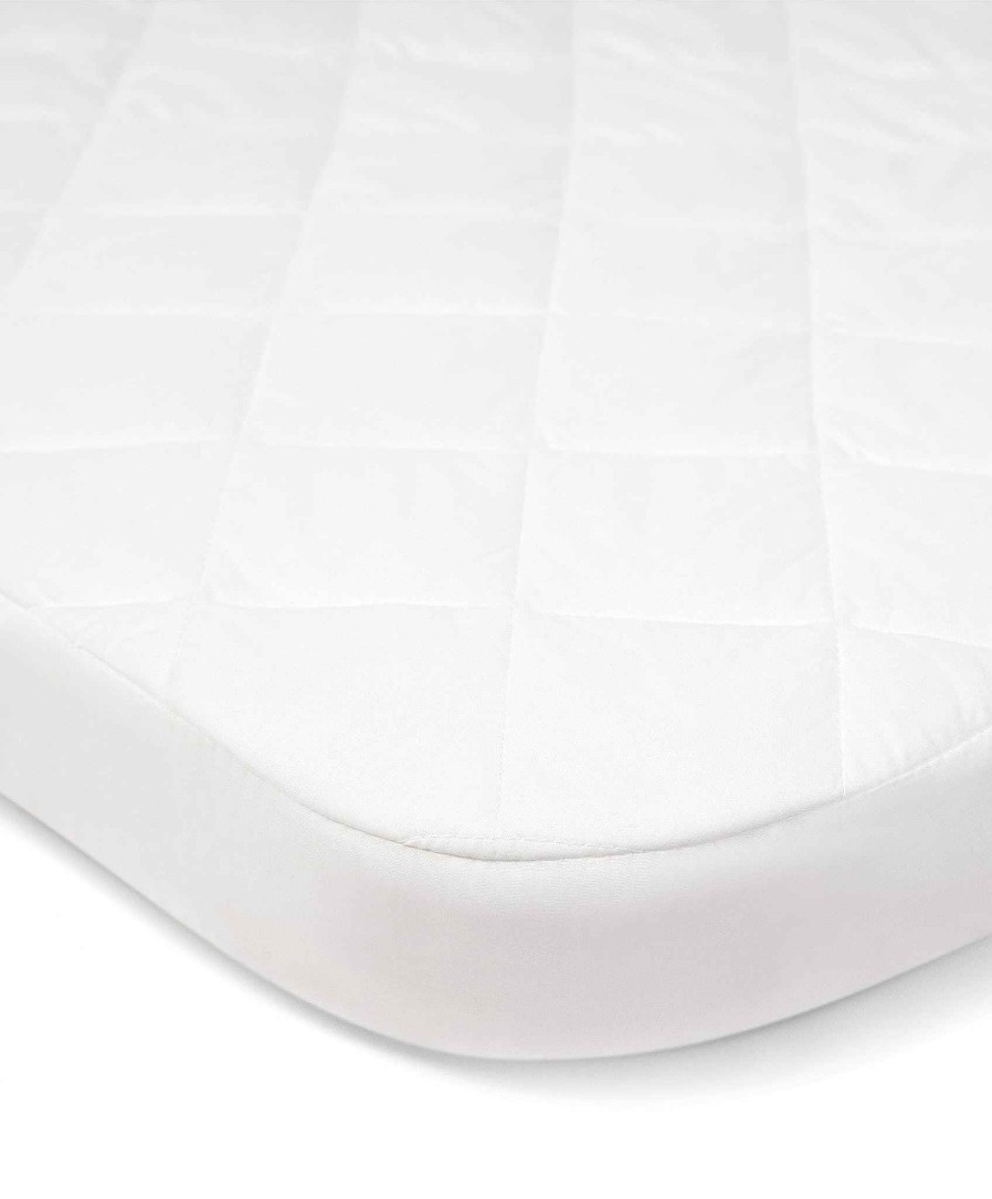 Nursery Promotional Buy Mattress Protectors & Covers | Lua Bedside Crib Mattress Protector - White