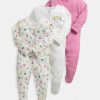 Clothing Mamas and Papas | Modern Floral Baby Sleepsuit Multipack - Set Of 3