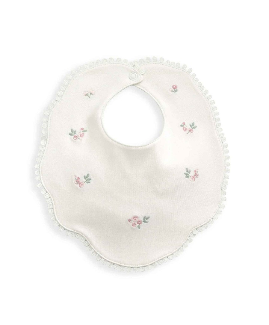 Clothing Mamas and Papas | Embroidered Bib (One Size) - Cream