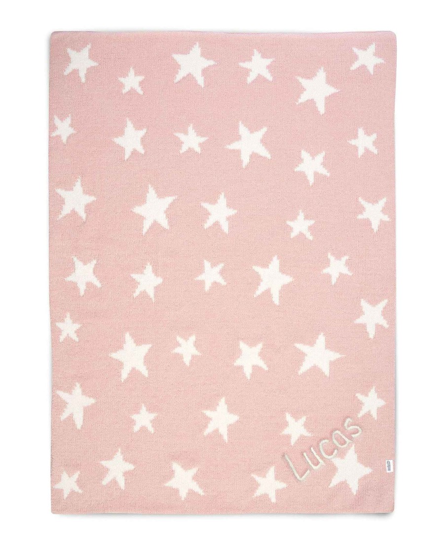 Toys & Gifts Mamas and Papas Laura Ashley | Chenille Blanket - Pink Star