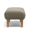 Furniture Mamas and Papas Grey Nursery Furniture | Hilston Cuddle Chair & Stool Set Mink Boucle & Mid-Oak