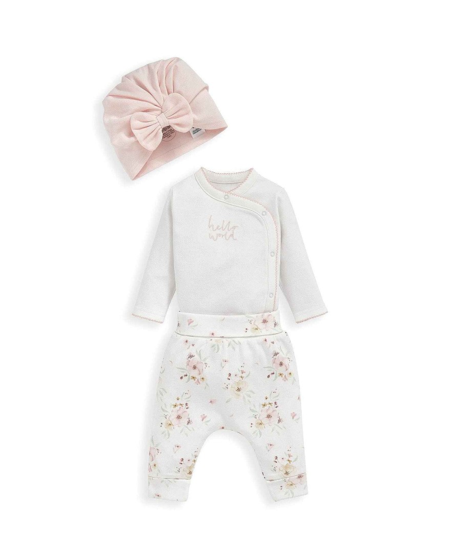 Clothing Mamas and Papas | Pink My First Outfit Set - 3 Piece Set