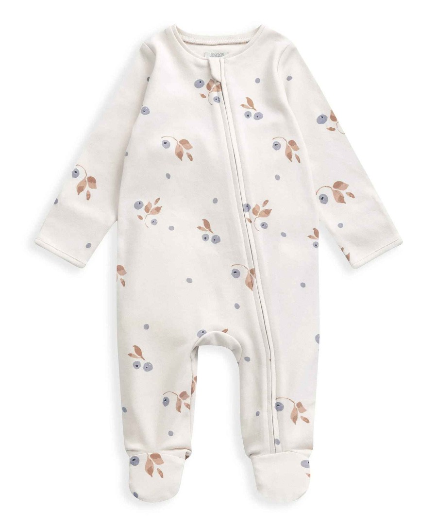 Clothing Mamas and Papas | Floral Berry Print All In One - Cream