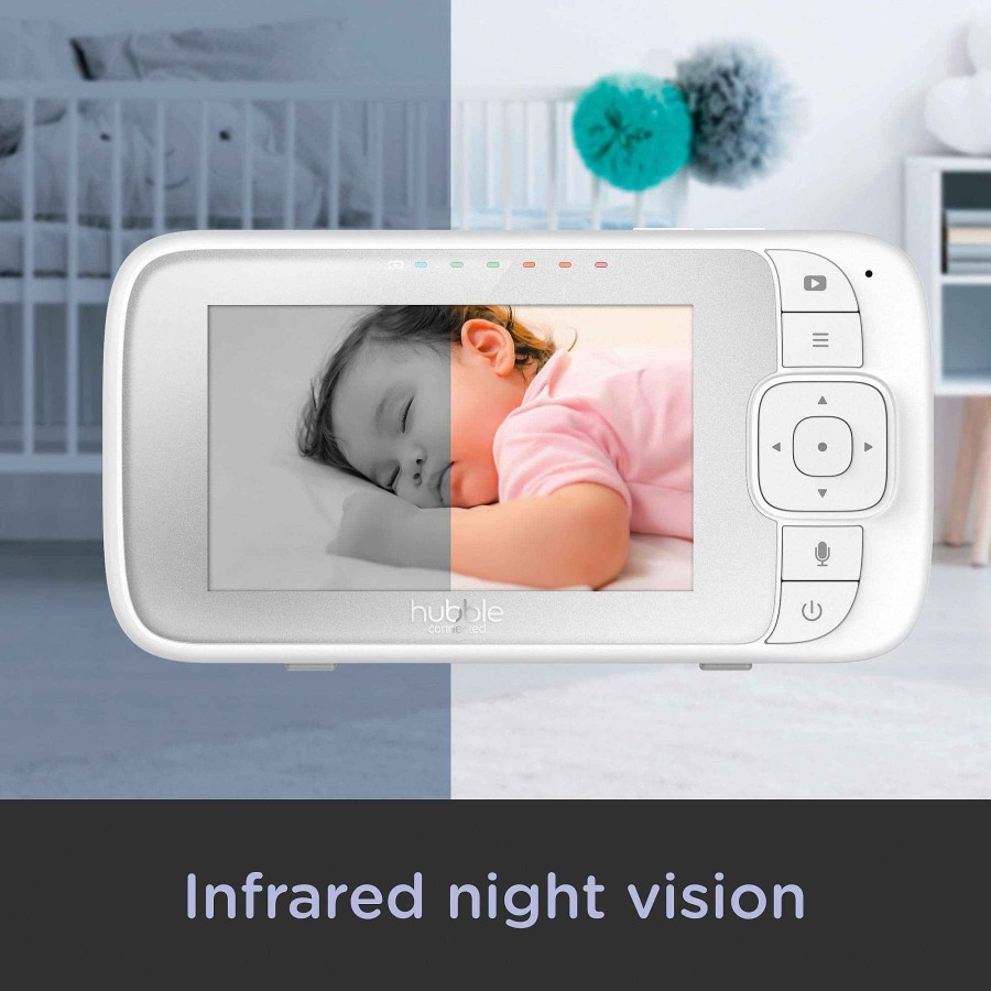 Nursery Hubble Baby Monitors | Hubble Nursery View Select Baby Monitor In White