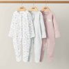 Clothing Mamas and Papas | Safari Garden Party Sleepsuits (3 Pack)