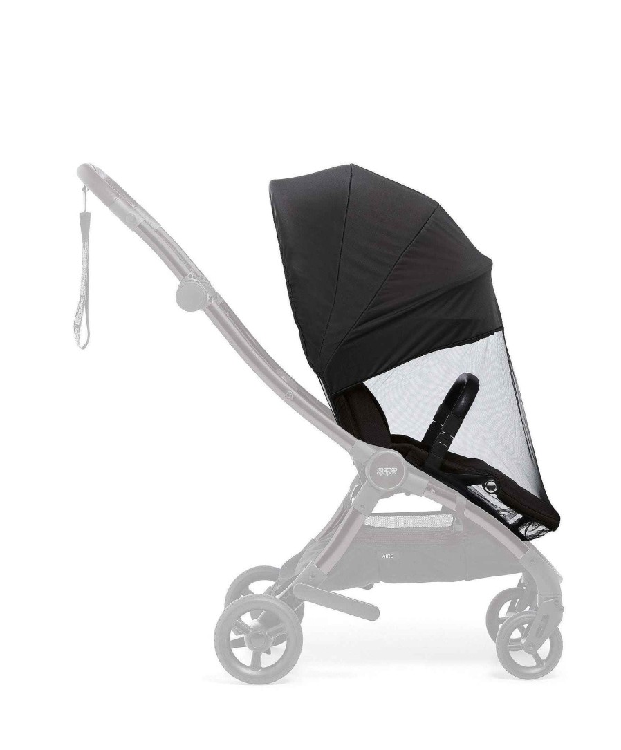 Pushchairs Mamas and Papas Mamas & Papas Airo | Airo Pushchair Sunshield & Insect Net - Black