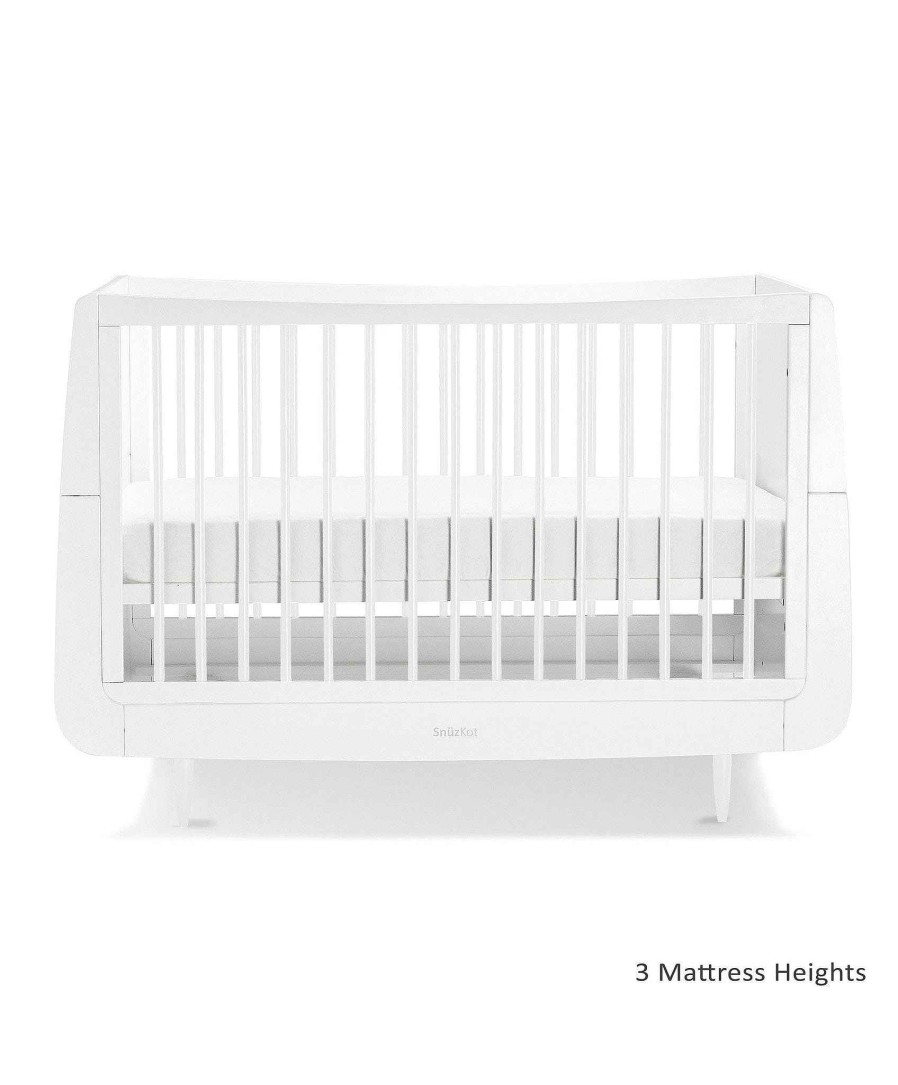 Furniture Snuz White Nursery Furniture | Snuzkot Cotbed & Changing Unit Set - White