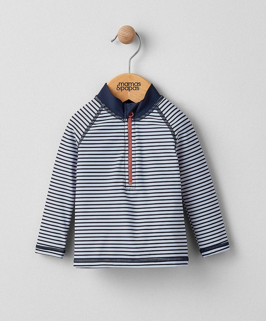 Clothing Mamas and Papas | Striped Long Sleeve Rash Top