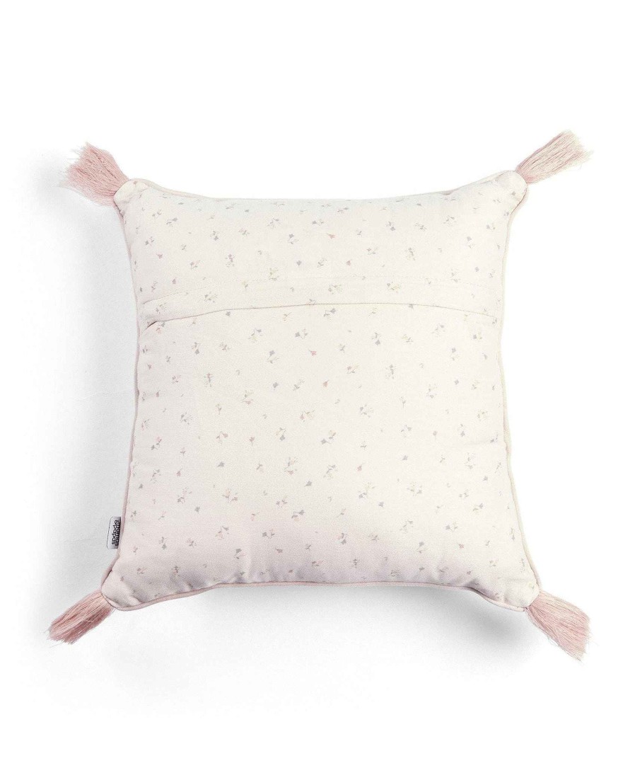 Nursery Mamas and Papas Baby Girl Bedding | Welcome To The World 'Hello World' Cushion - Pink & White