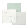 Nursery Mamas and Papas Bedding Essentials | Large Turtle Muslin Cloths - 3 Pack