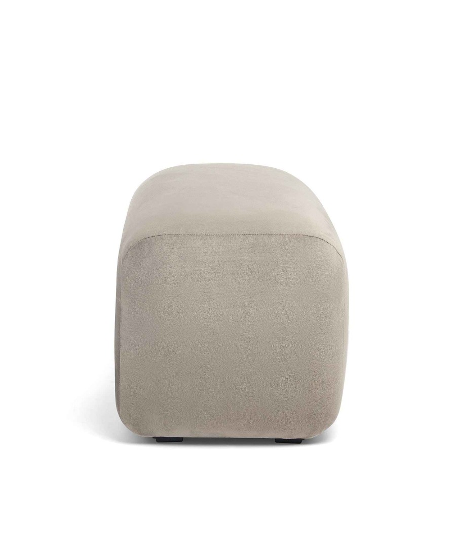 Furniture Mamas and Papas Nursing & Feeding Chairs | Royton Footstool In Velvet - Stone