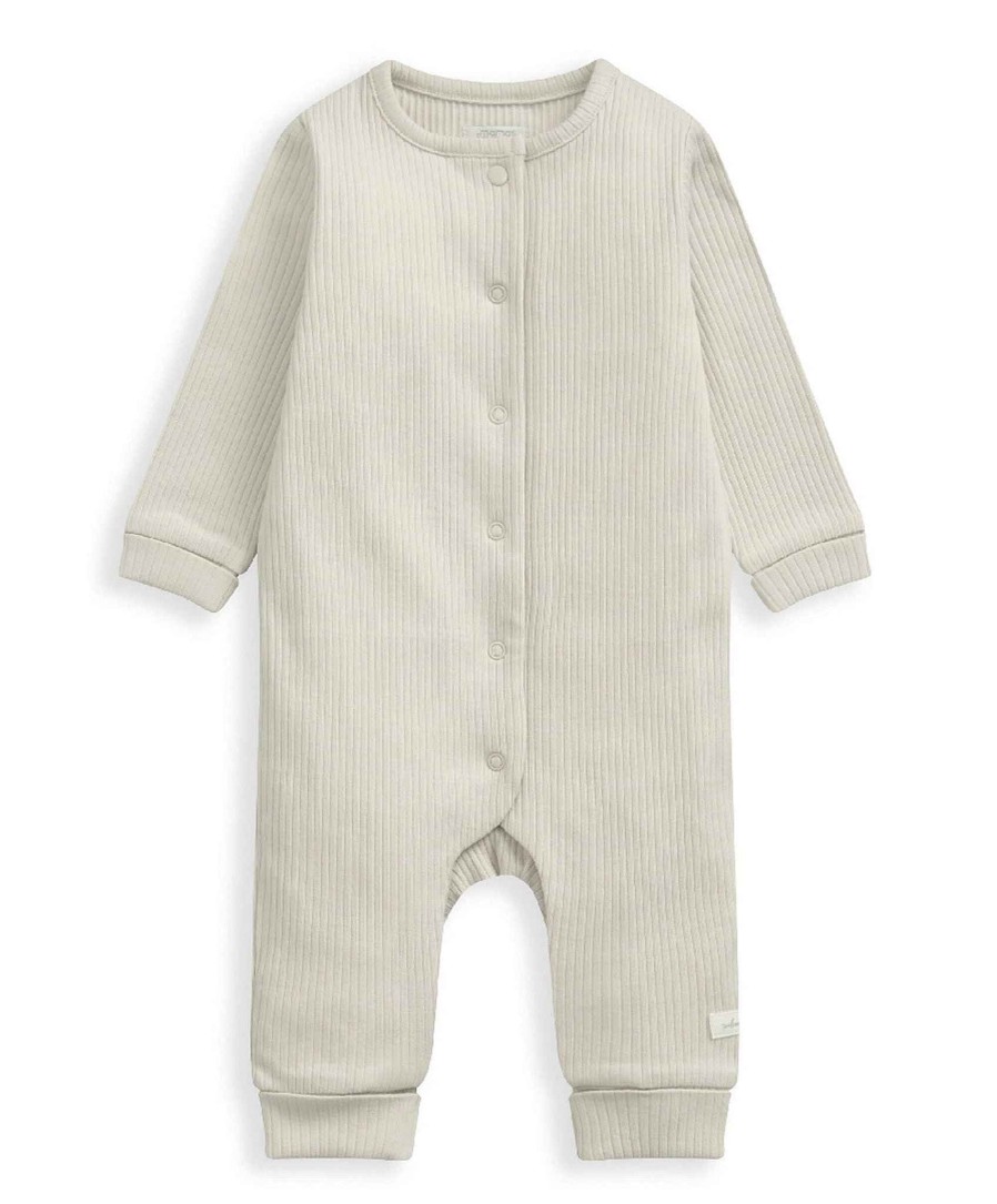 Clothing Mamas and Papas | Ribbed Romper - Grey