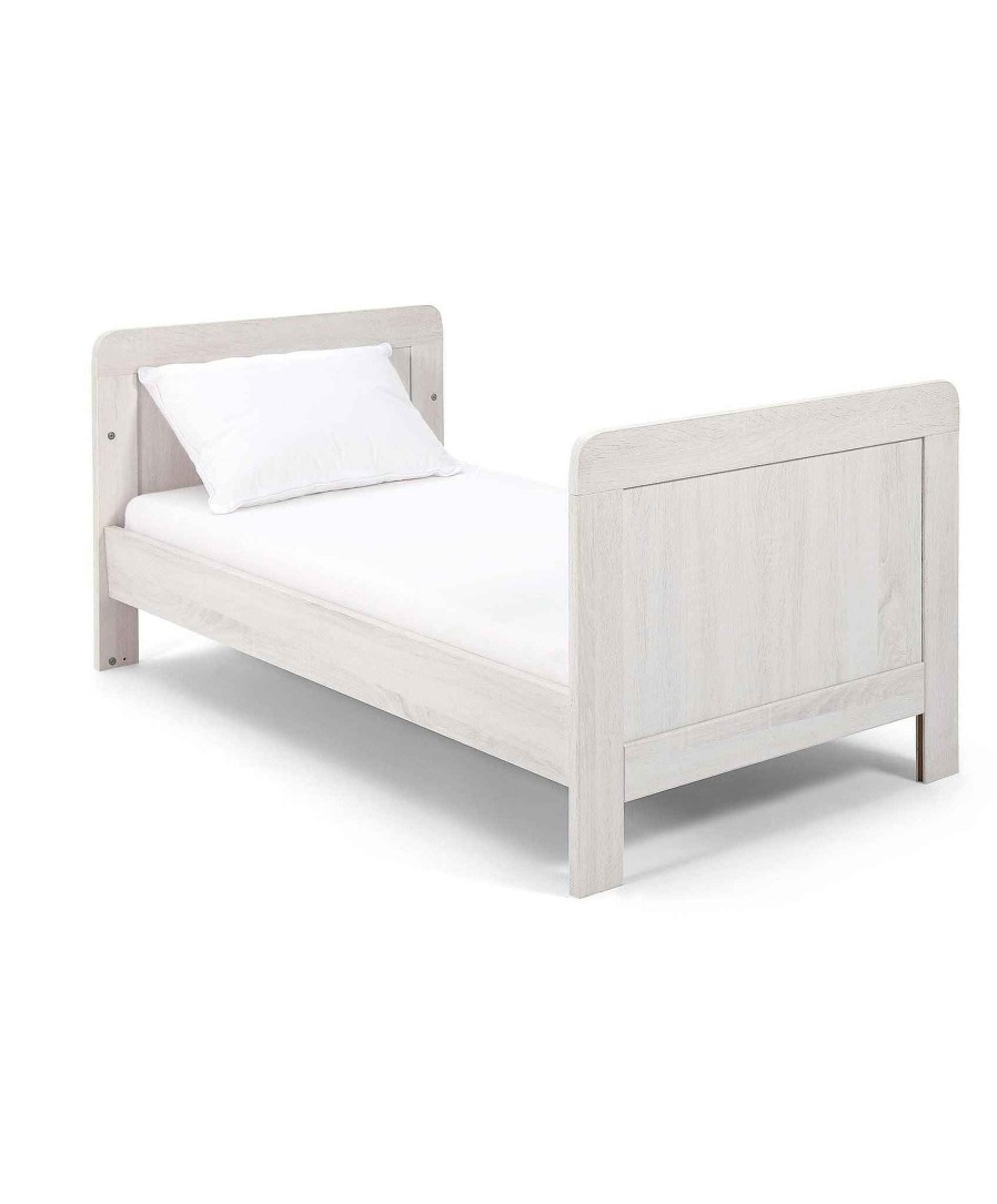 Furniture Mamas and Papas White Nursery Furniture | Atlas Cotbed Set With Luxury Twin Spring Mattress - Nimbus White