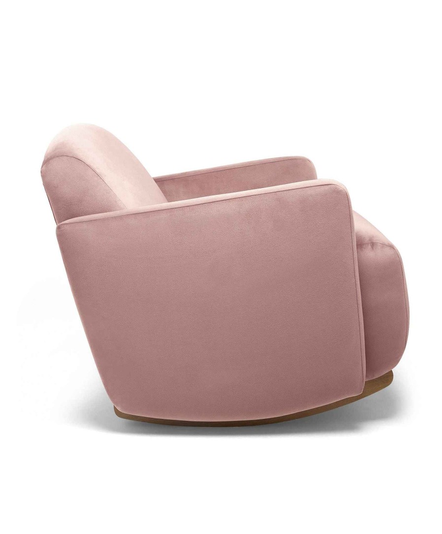 Furniture Mamas and Papas Nursing & Feeding Chairs | Royton Nursing Chair In Velvet - Blush