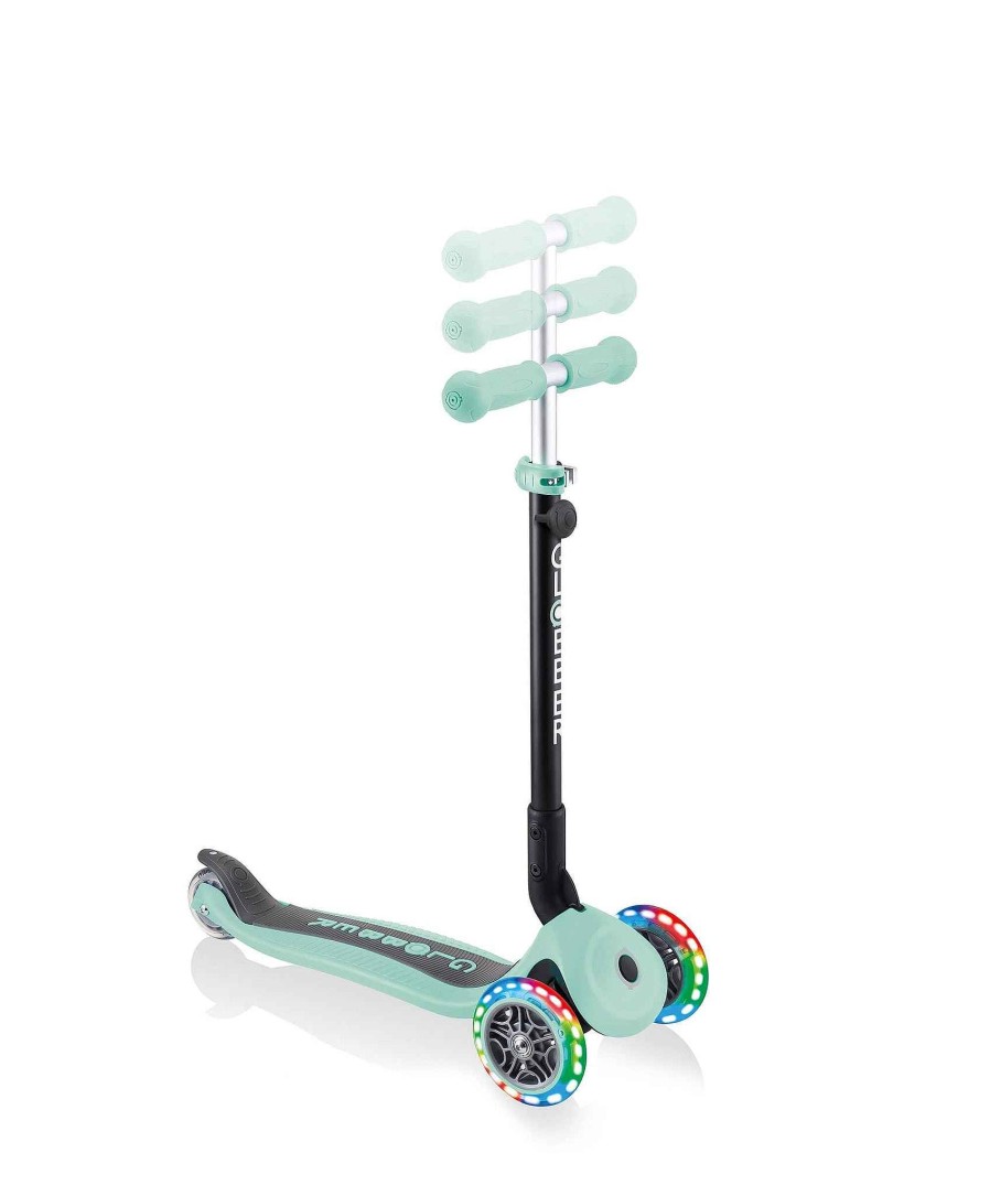 Toys & Gifts Globber Garden Toys | Globber Go Up Foldable Lights Scooter - Mint