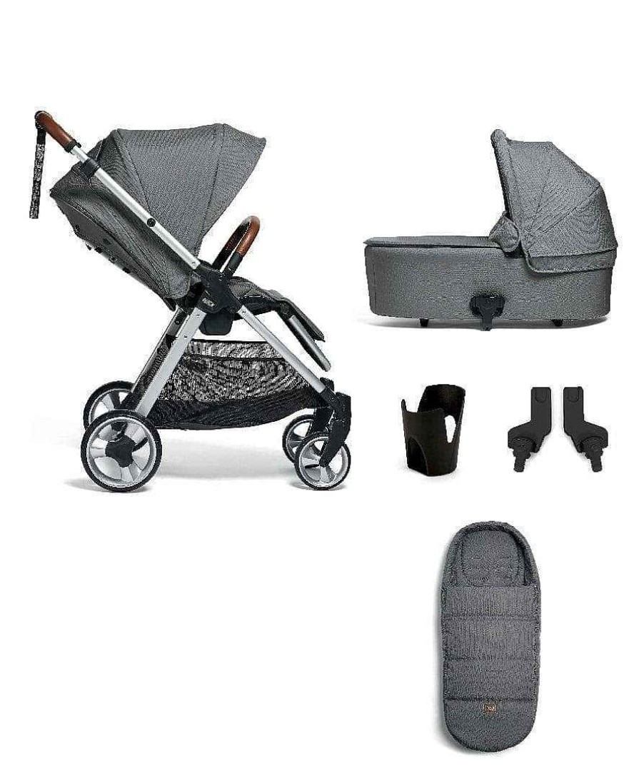 Pushchairs Mamas and Papas Mamas & Papas Flip Xt | Flip Xt² Pushchair Bundle (5 Pieces) - Fossil Grey