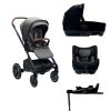 Car Seats Nuna Group 0+ Car Seats | Nuna Mixx Next 4 Piece Pushchair Bundle - Granite/Caviar