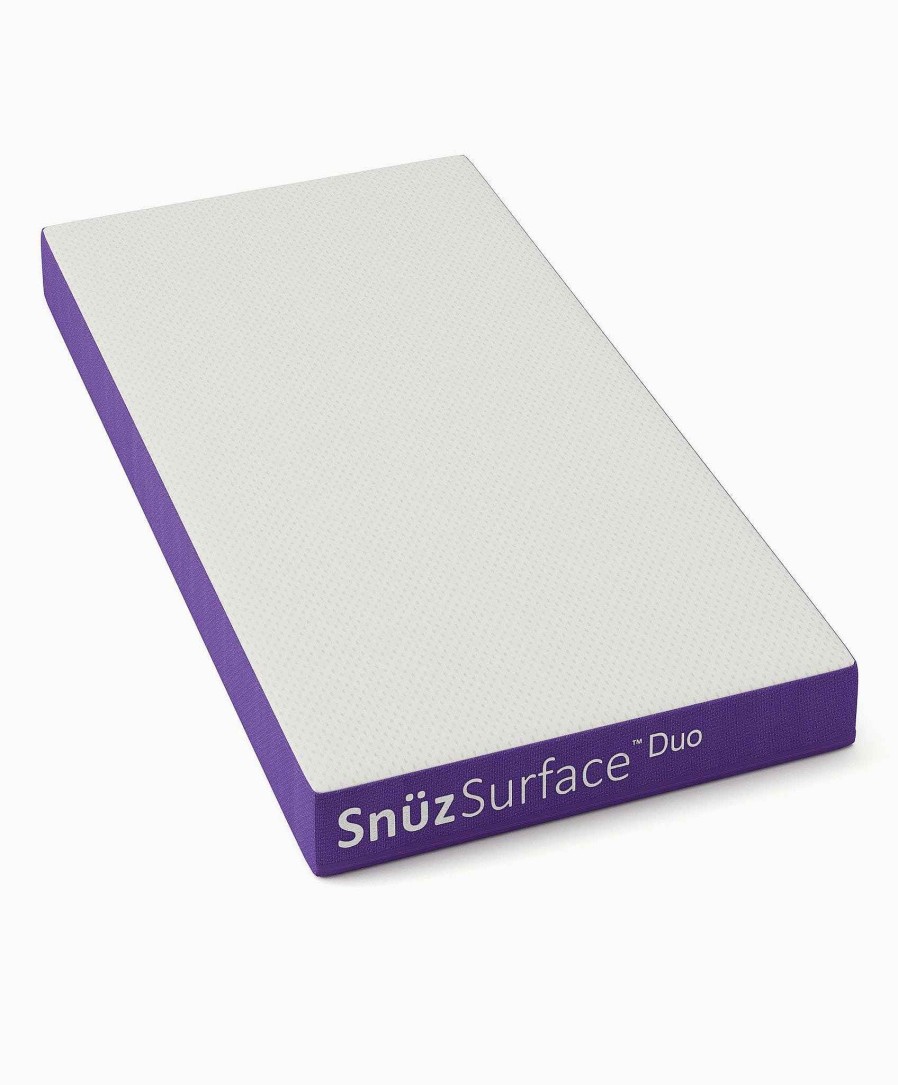 Nursery Snuz Cot & Cotbed Mattresses | Snuzsurface Duo Cotbed Mattress - White/Purple