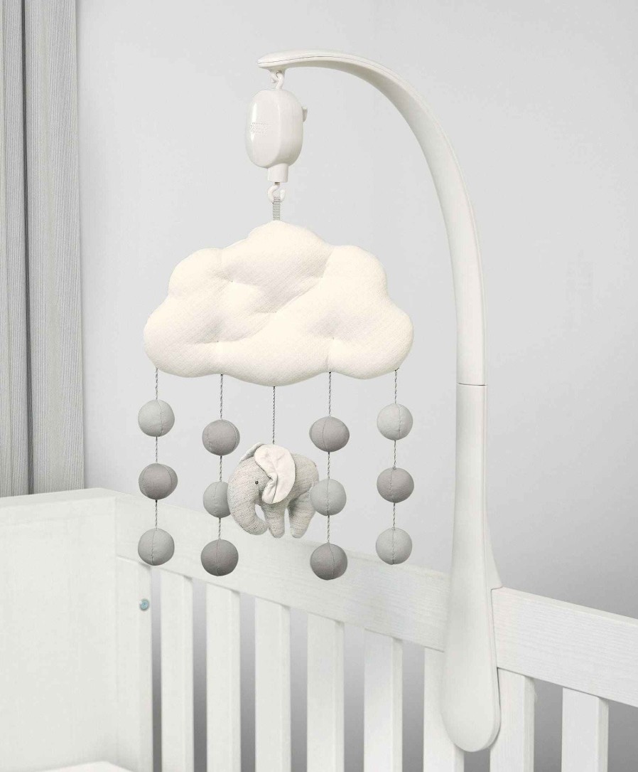 Toys & Gifts Mamas and Papas Christening Gifts | Welcome To The World Musical Mobile - Grey